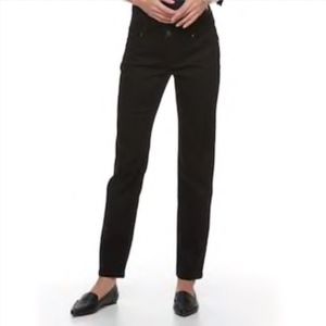 Croft&Barrow Black High Waist Stretch Skinny Jeans